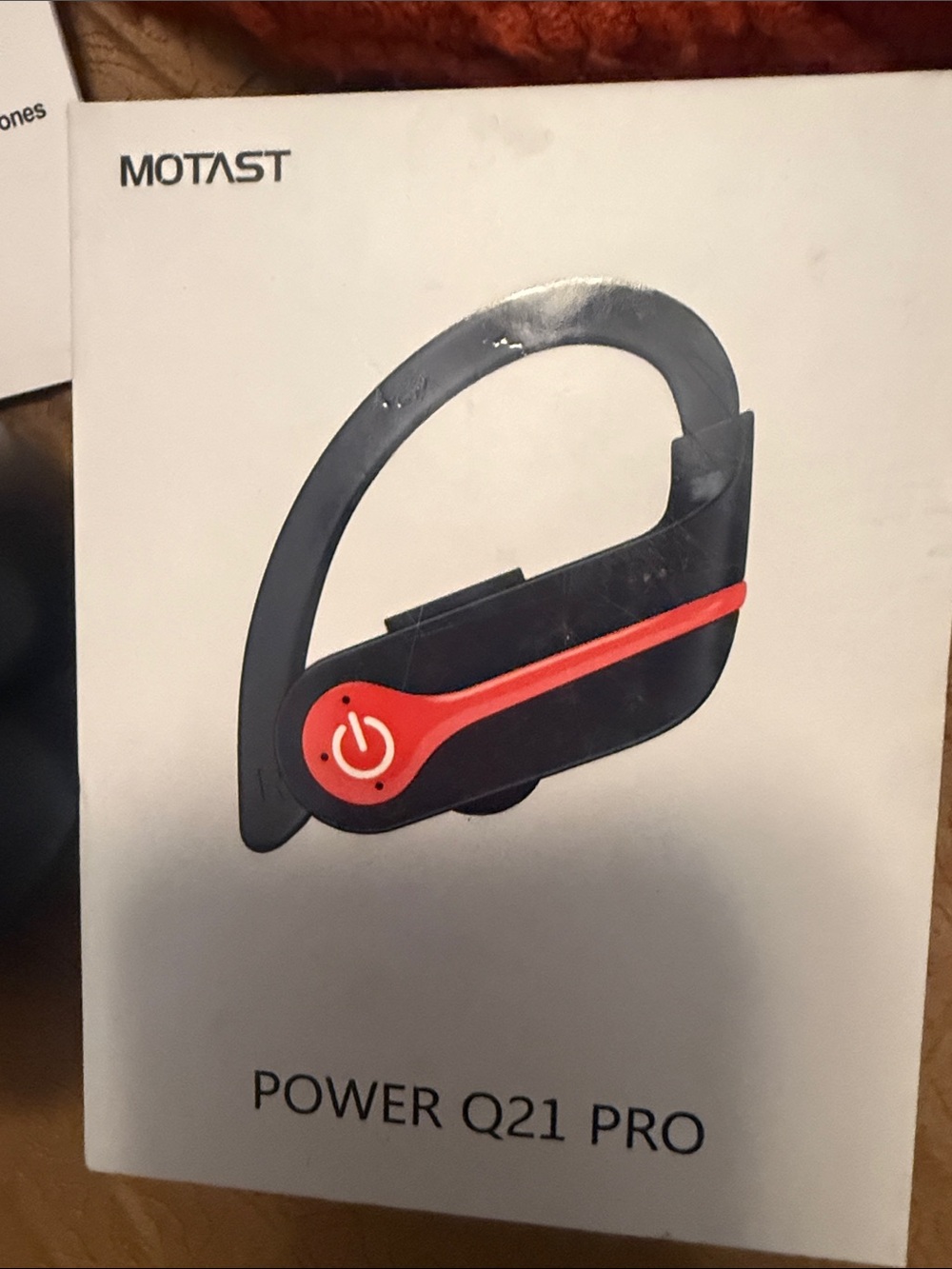 Power Q21 Pro Black and Red Wireless Earbuds